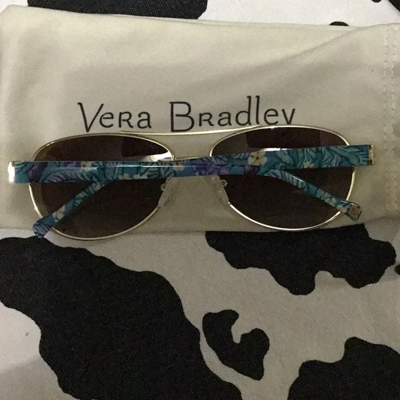 Vera Bradley Polarized Aviator Sunglasses - Picture 3 of 8
